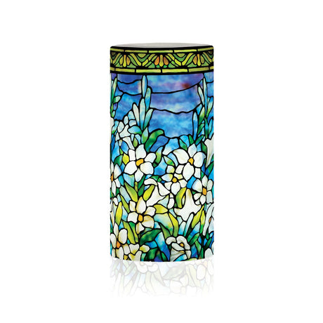 Tiffany Field of Lilies 6"  LED Candle – Battery Operated