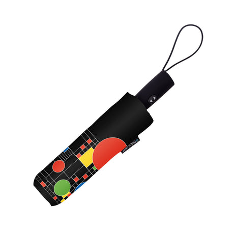 Frank Lloyd Wright "Coonley Playhouse" Travel Umbrella – Compact, One-Touch Open & Close