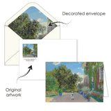 Monet Gardens - Boxed Blank Note Cards – Set of 16 in a Keepsake Gift Box