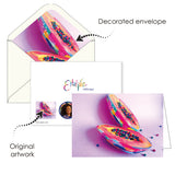 EttaVee Fruit - Boxed Blank Note Cards – Set of 16 in a Keepsake Gift Box