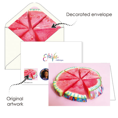 EttaVee Fruit - Boxed Blank Note Cards – Set of 16 in a Keepsake Gift Box