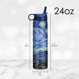 24 oz Water Bottle - van Gogh "Starry Night"