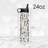 24 oz Water Bottle - Tiffany "Magnolia"