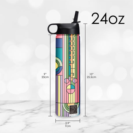 24 oz Water Bottle - Frank Lloyd Wright "Saguaro Forms"