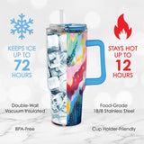 30 oz Tumbler - EttaVee "Brush Strokes 100"