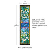 Tiffany Field of Lilies Long Sheer Scarf – Lightweight, Elegant, Silky-Soft