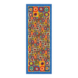 Kandinsky Circles   Silk Blend Shawl – Lightweight Dressy Wrap for Women