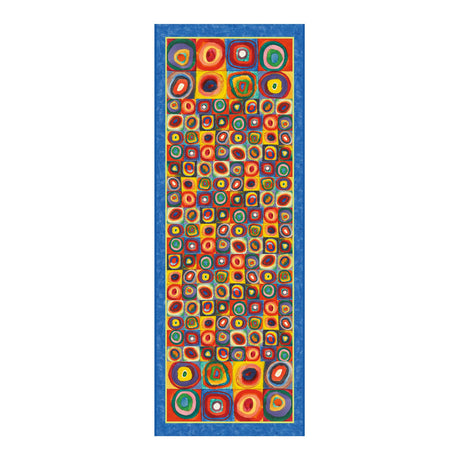 Kandinsky Circles   Silk Blend Shawl – Lightweight Dressy Wrap for Women