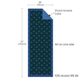 Peacock Black   Silk Blend Shawl – Lightweight Dressy Wrap for Women