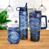 van Gogh "Starry Night" Insulated Drinkware Set of 3, 1 per size