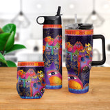 12 oz Stemless Wine Tumbler - Laurel Burch "Fantasticats"