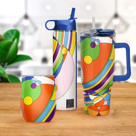 24 oz Water Bottle - Frank Lloyd Wright "March Balloons"