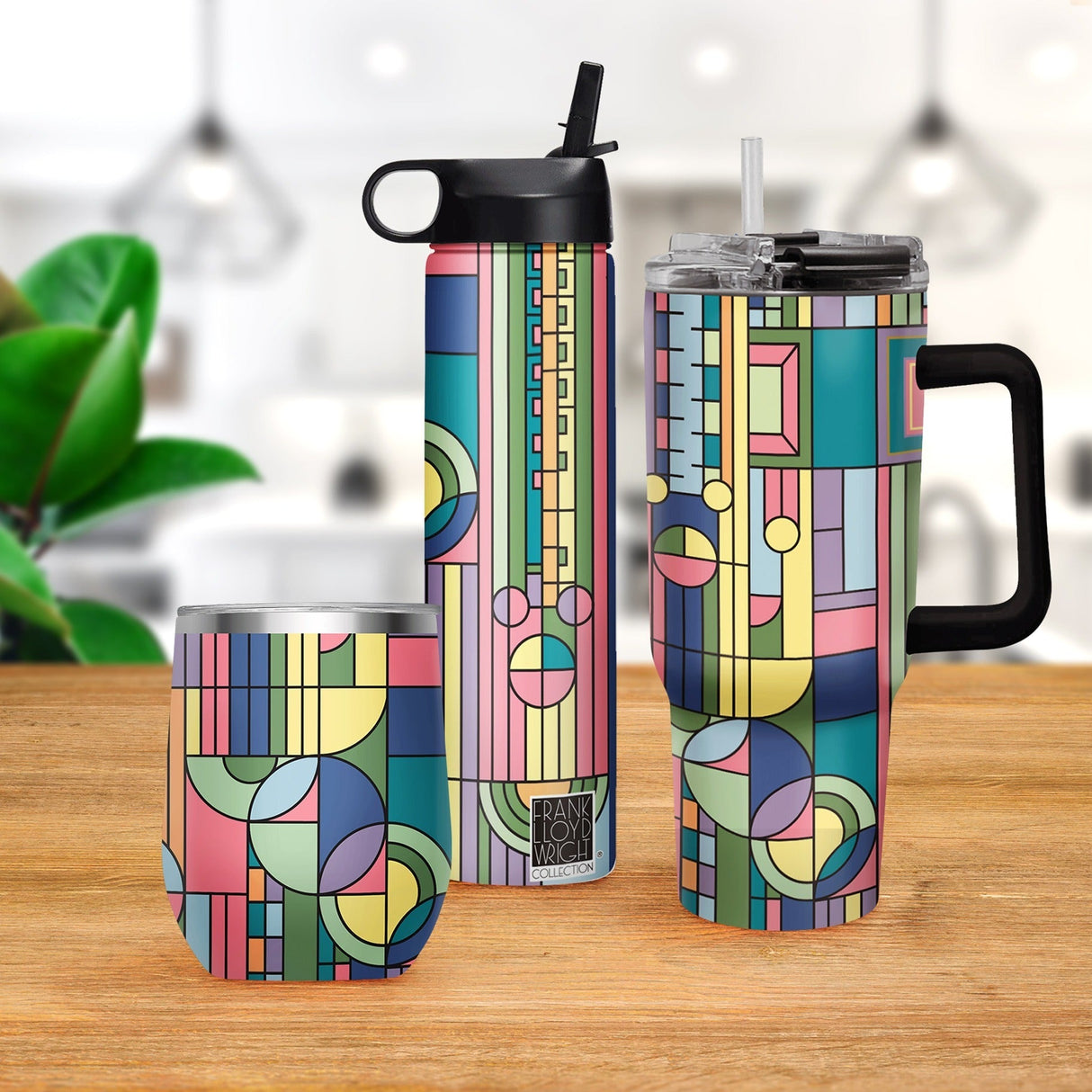 24 oz Water Bottle - Frank Lloyd Wright "Saguaro Forms"