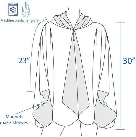 EttaVee Bold Flowers Womens Rain Cape - Rainproof Breathable Rain Poncho for Women