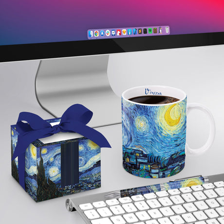 van Gogh Starry Night Fine Art Mug – 11 oz Porcelain Coffee Cup