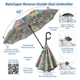 Frank Lloyd Wright Saguaro Forms Reverse Inverted Umbrella – Hands-Free, Windproof Design