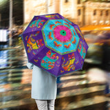 Laurel Burch Cats & Butterflies Reverse Inverted Umbrella – Windproof - Earlier Design