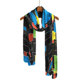 Frank Lloyd Wright Coonley Playhouse Long Sheer Scarf – Lightweight, Elegant, Silky-Soft
