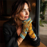 van Gogh Sunflowers Womens Touch Screen Gloves - One Size Fits All