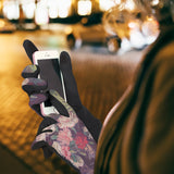 van Gogh Carnations Womens Touch Screen Gloves - One Size Fits All