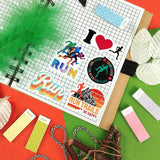 90 Running Stickers Collection