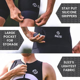 SLS3 Men's FX Race Suit, Raven Black/Icy White (Small)