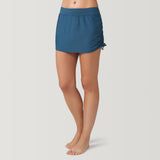 Women's Side Shirred Swim Skirt