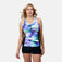 Women's Dreamy Drift Mesh Racerback Tankini Top