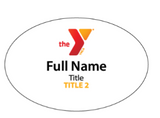 Oval Name Badge (2"x3")
