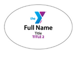 Oval Name Badge (2"x3")