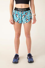 Women's Slippery Bois Penguins 1.5" Split Shorts