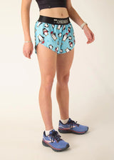 Women's Slippery Bois Penguins 1.5" Split Shorts