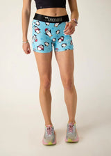 Women's Slippery Bois Penguins 3" 2-Pocket Compression Shorts
