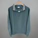 Still Water/Tapioca Stripe Quarter Zip Pullover