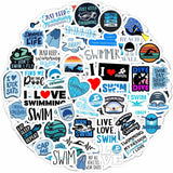 93 Swimming Stickers Collection