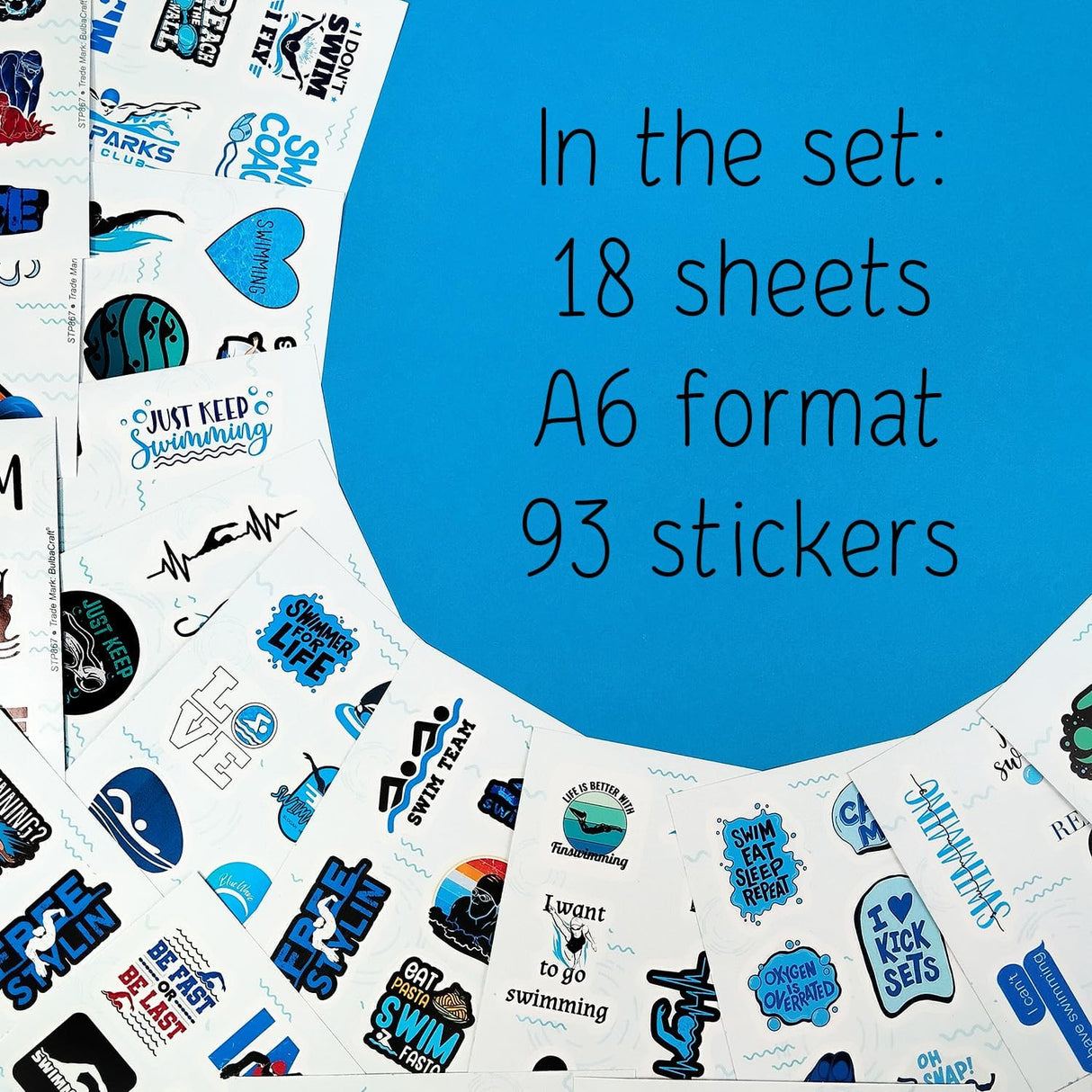 93 Swimming Stickers Collection
