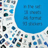 93 Swimming Stickers Collection