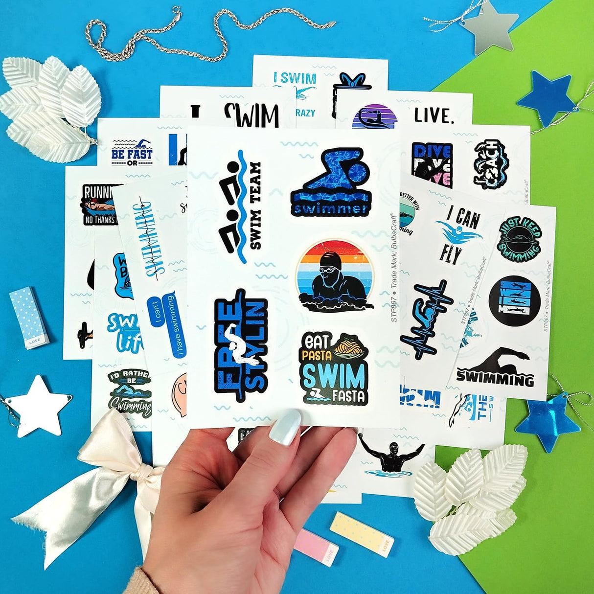 93 Swimming Stickers Collection