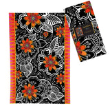 Laurel Burch Orange Blossoms Cotton Tea Towel – Flat Weave, Absorbent