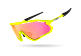 LIMAR VEGA POLYCARBONATE CYCLING SUNGLASSES | YELLOW FLUO