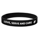 Debossed Color Filled Silicone Wristbands