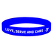 Debossed Color Filled Silicone Wristbands