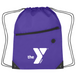 Drawstring Backpack with Front Zipper