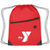 Drawstring Backpack with Front Zipper