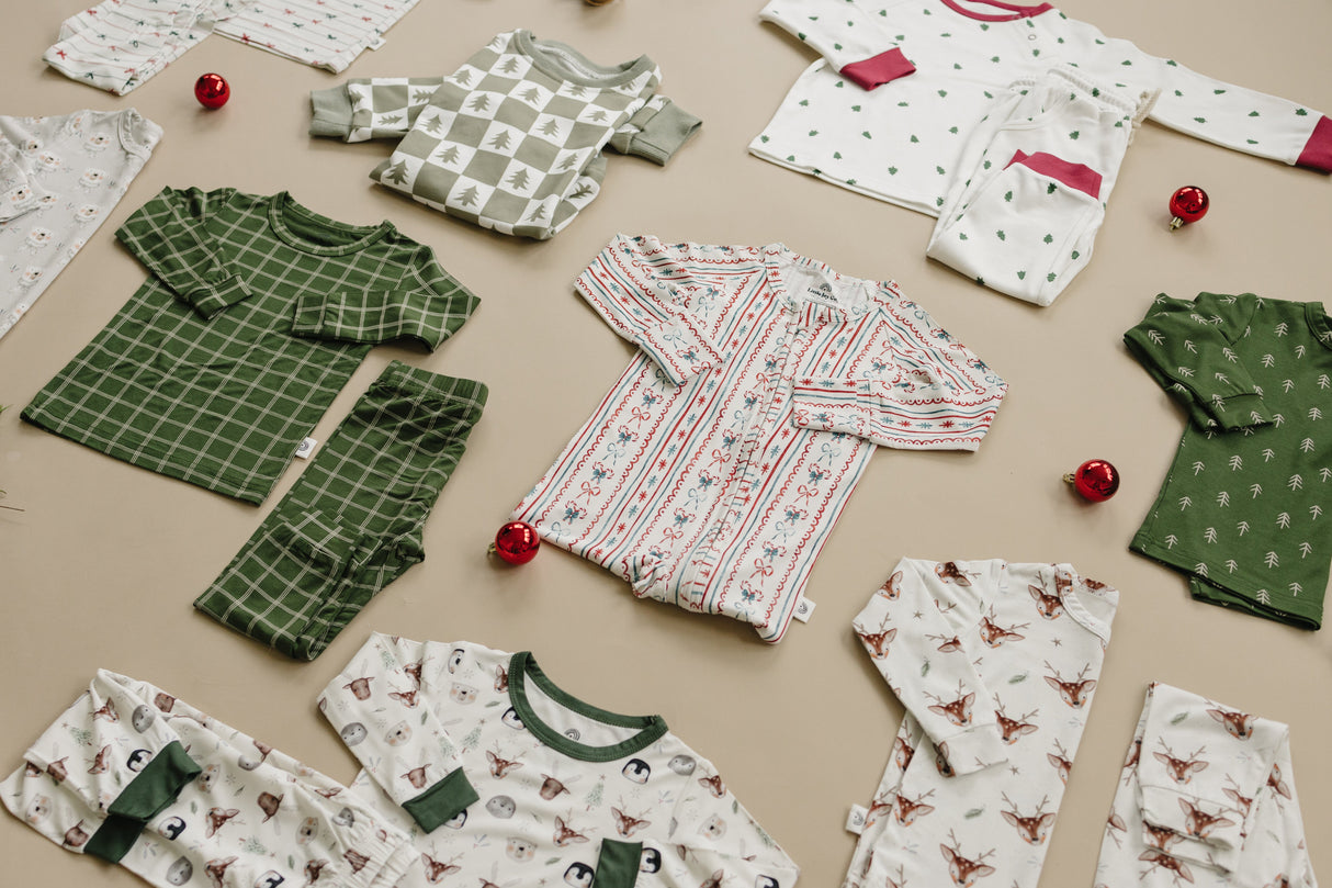 Candy Cane Lane Bamboo Zippy Pajamas