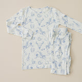 Cowboy Blues 2pc Ribbed Bamboo Pajamas