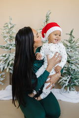 Tiny Trees Ribbed Bamboo Zippy Pajamas