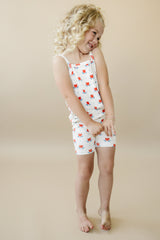 Red White & Blue Tulip Ribbed Bamboo 2pc Tank Set