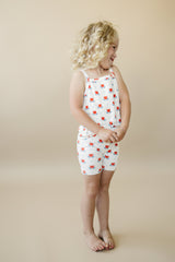 Red White & Blue Tulip Ribbed Bamboo 2pc Tank Set