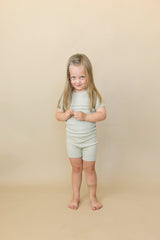 Solid Ribbed Bamboo 2pc Pajamas - more colors